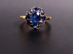 September Birthstone Charming Blue Natural Ring Jewelry