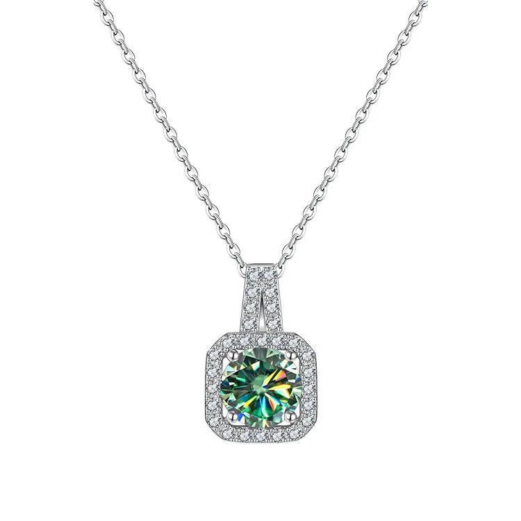 Silver necklace Pendant 100% Sparkling Fine Jewelry