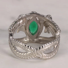 March Birthstone Aragorn Rings For Men Jewelry