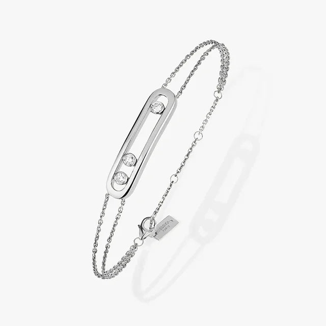 Diamond bracelet High quality 925 silver French fashion for women