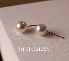 Pure Gold Ear Studs For Exquisite Original Jewelry Real 18k Gold  Natural Pearl Fashion Earrings