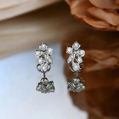 Diamond Earrings 925 Sterling Silver Stud Passed Jewelry for Women