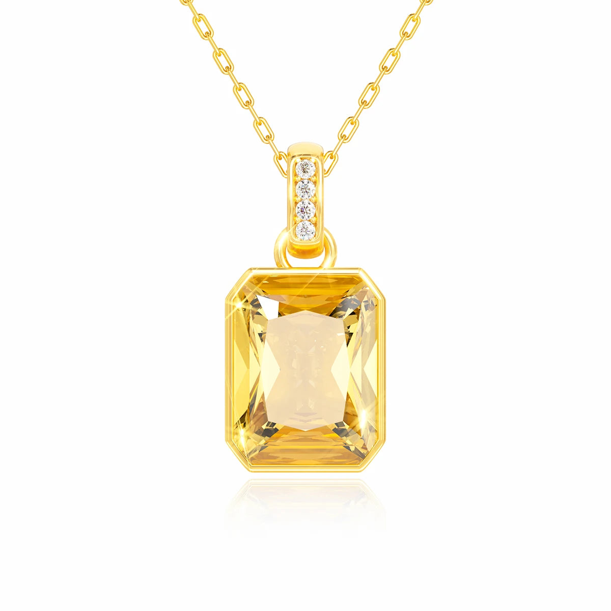 Gold Necklaces Pendant Gemstone Anniversary Fine Jewelry