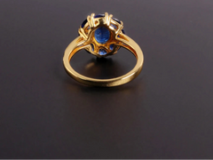 September Birthstone Charming Blue Natural Ring Jewelry