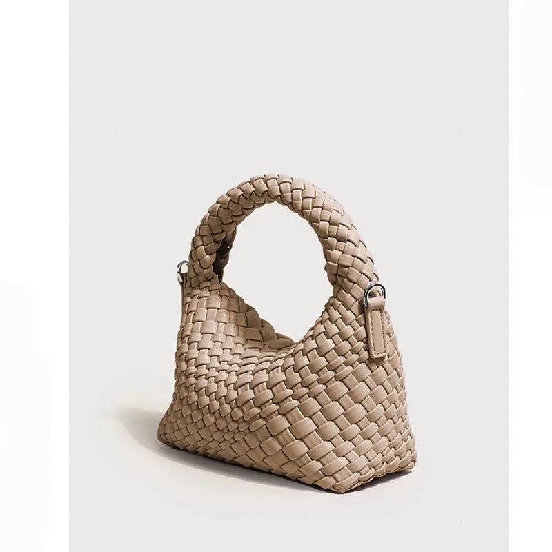 High-grade Women's Bag Solid Fashion Hand-woven Crossbody Temperament