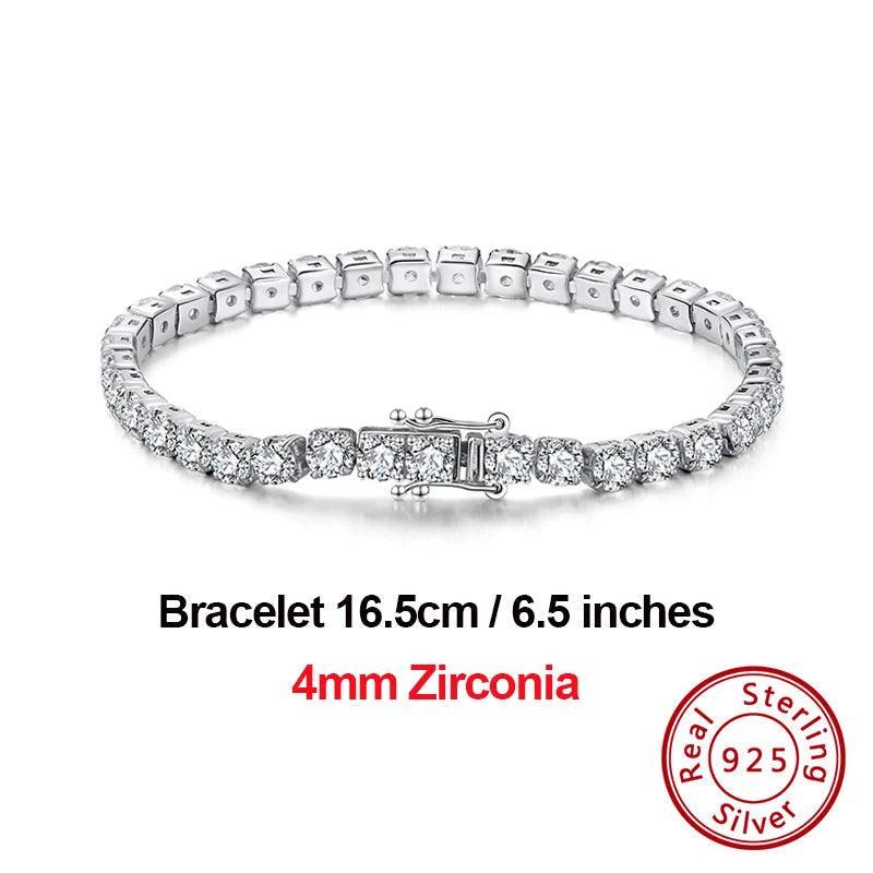 Tennis Bracelets Sterling Silver For Women Cubic Zirconia Bracelet