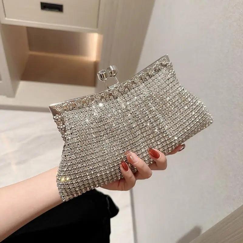 Women Elegant Luxury Evening Clutch Purse Prom Banquet Shoulder Bag