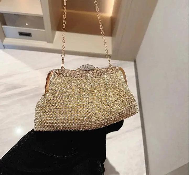 Women Elegant Luxury Evening Clutch Purse Prom Banquet Shoulder Bag