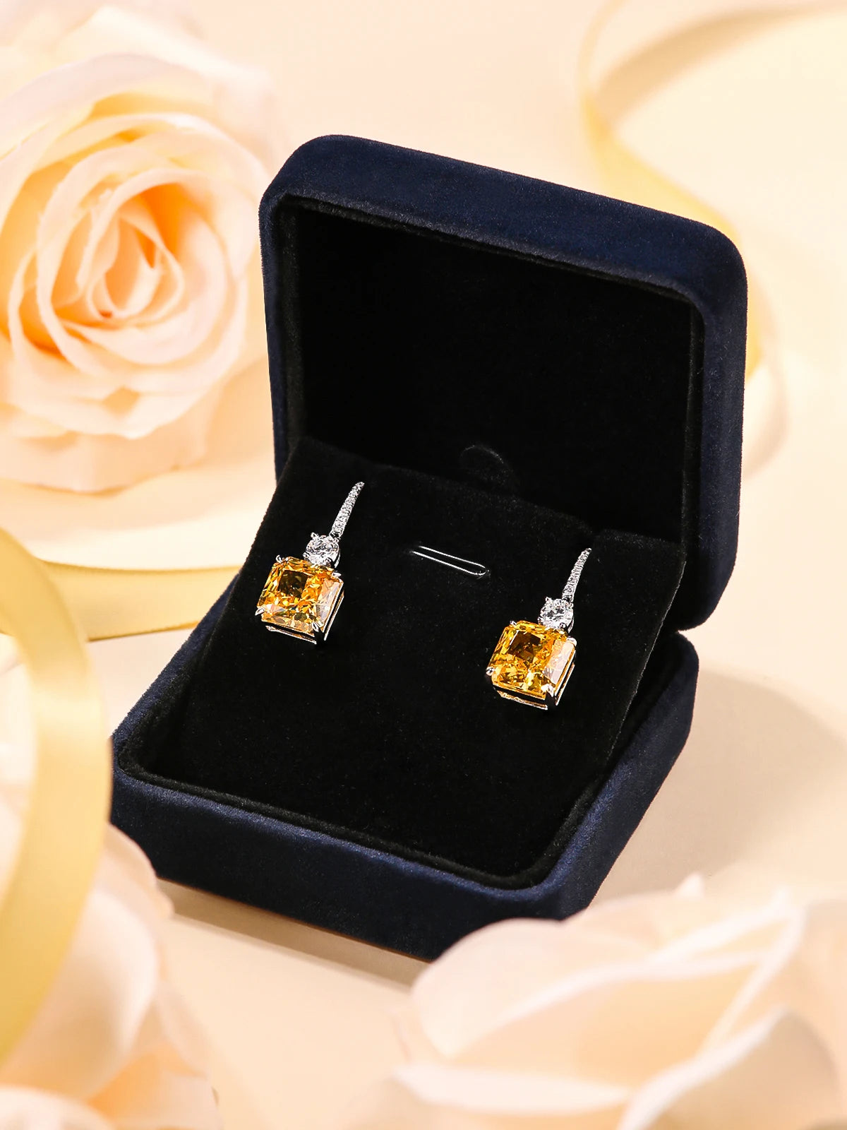 Diamond Earrings 925 silver for women high end luxury jewelry