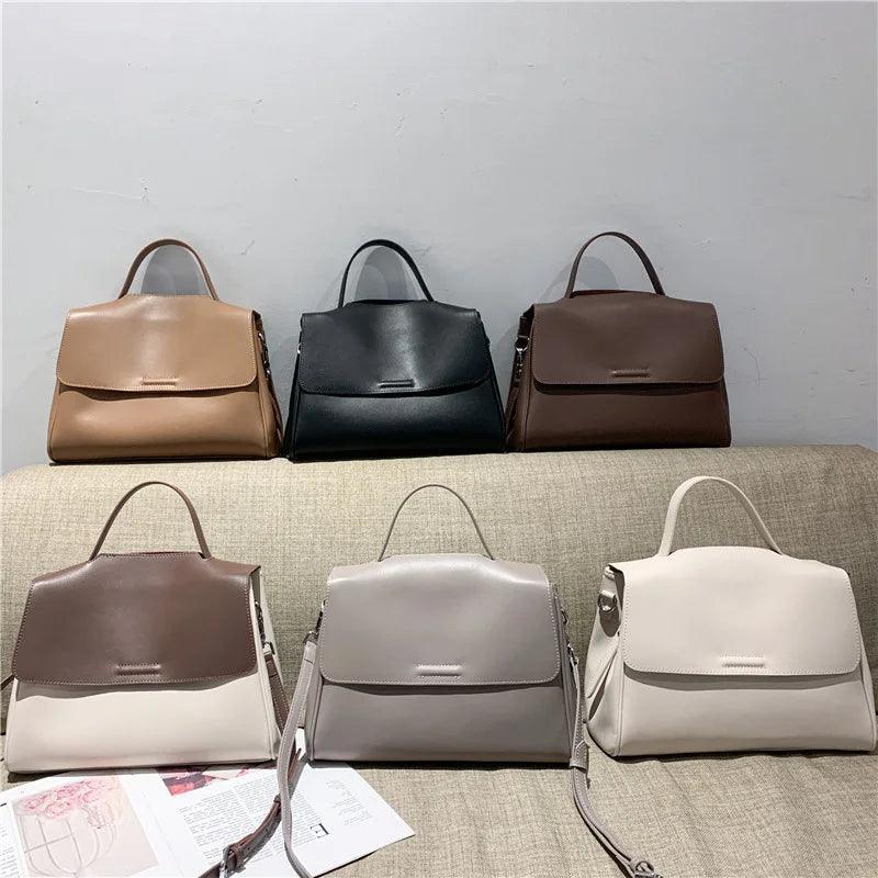 Genuine Leather Women Shoulder Quality Casual Totes Luxury