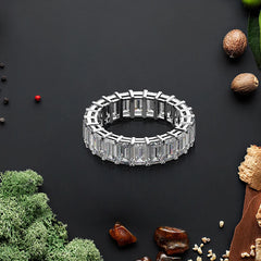 Diamond Ring High Carbon For Women Quality Sparkling Fine Jewelry