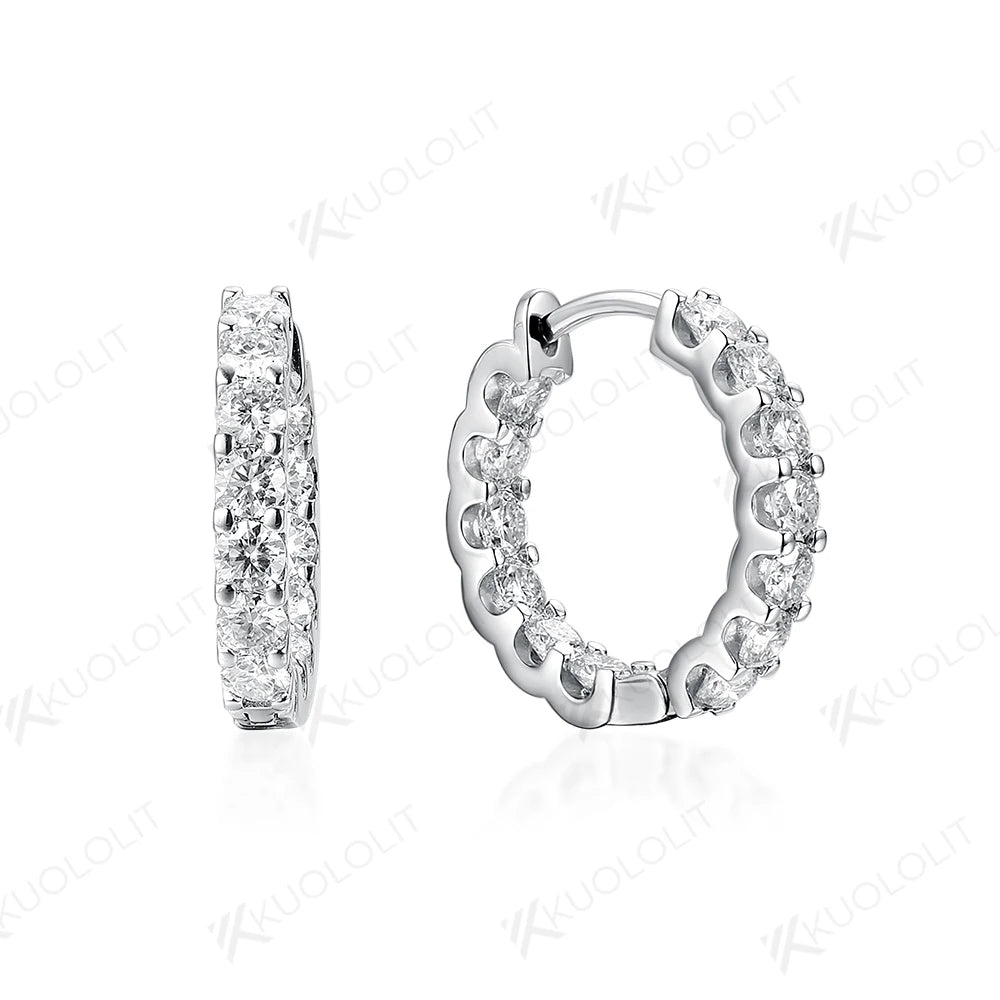 Hoop earrings for Women 925 Sterling Silver with for Party Classic