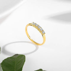 Moissanite rings European Gold Luxury Summer Jewelry