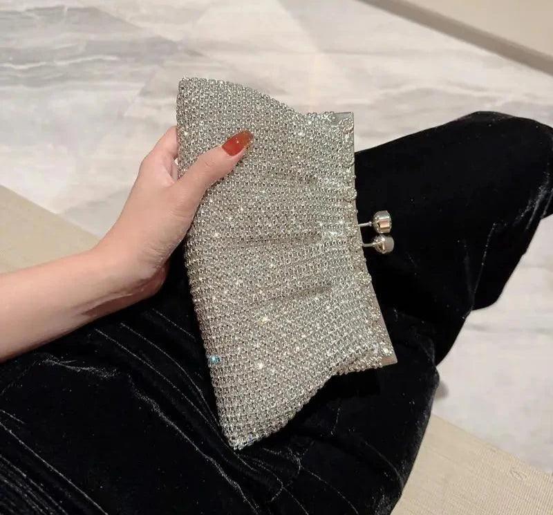 Women Elegant Luxury Evening Clutch Purse Prom Banquet Shoulder Bag