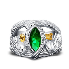 March Birthstone Aragorn Rings For Men Jewelry