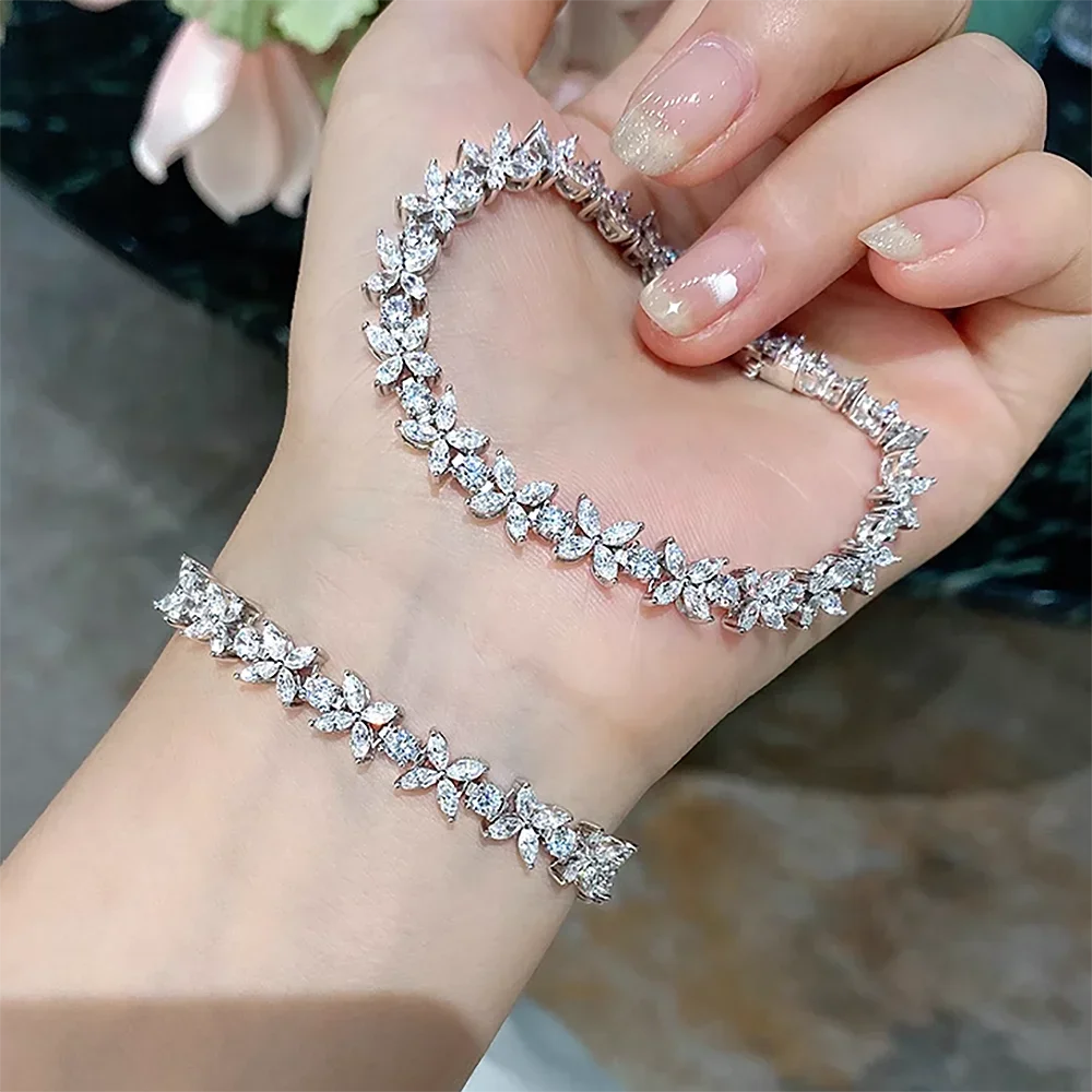 Diamond Bracelets High 925 Sterling Silver Jewelry for Women