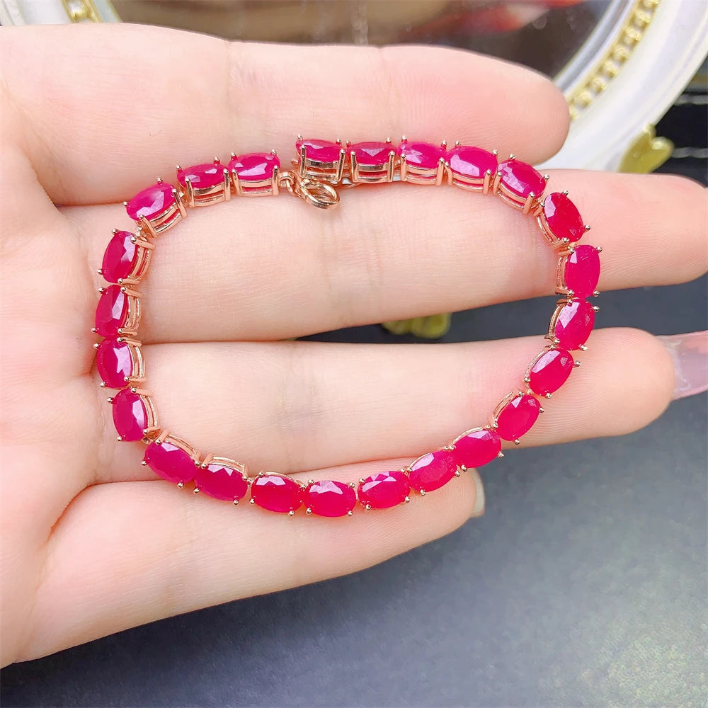 July Birthstone Natural Gem Bracelet Party High Quality Jewelry