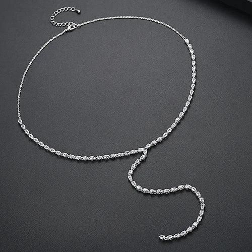 Diamond Necklace Luxury Design For Women Heart Shape Jewelry