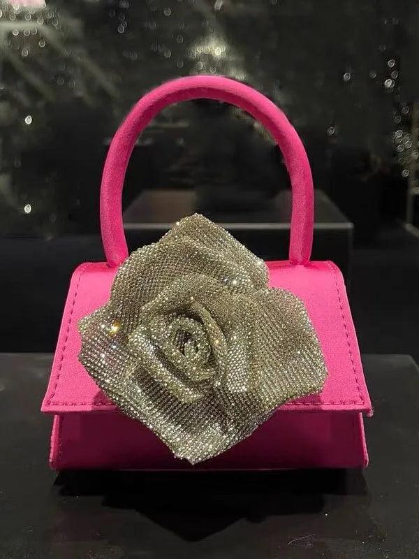 Design Flower Clutches Bag Women's Elegant Party Shoulder