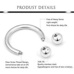 Nose Ring Hoop Nostril Piercing Septum Jewelry