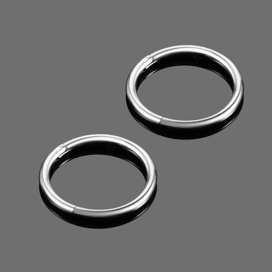 Nose Rings 16G 20G Stainless Steel Spiral Round Piercing Jewelry