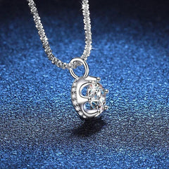 Moissanite Necklace Pendant S925 Sterling Silver Party Dimond Gem Necklaces