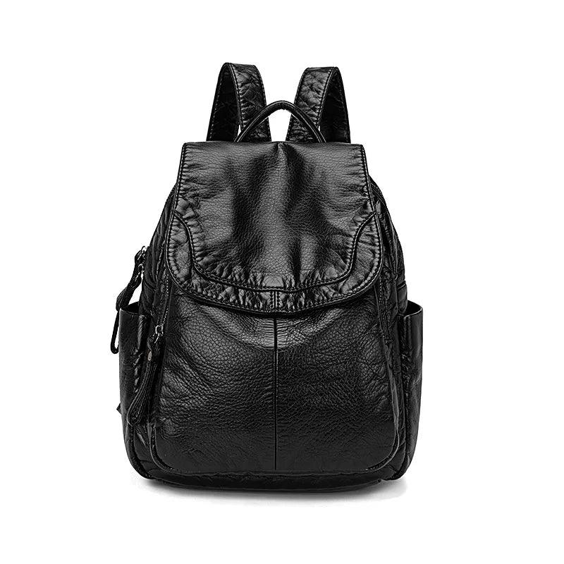 Women's Backpack White Small For Teenage All-match Casual