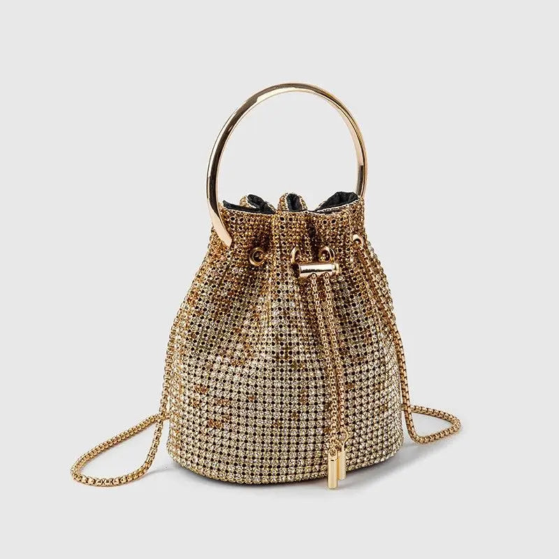 Bucket bags Women's inlaid diamond Fashion dinner women luxury