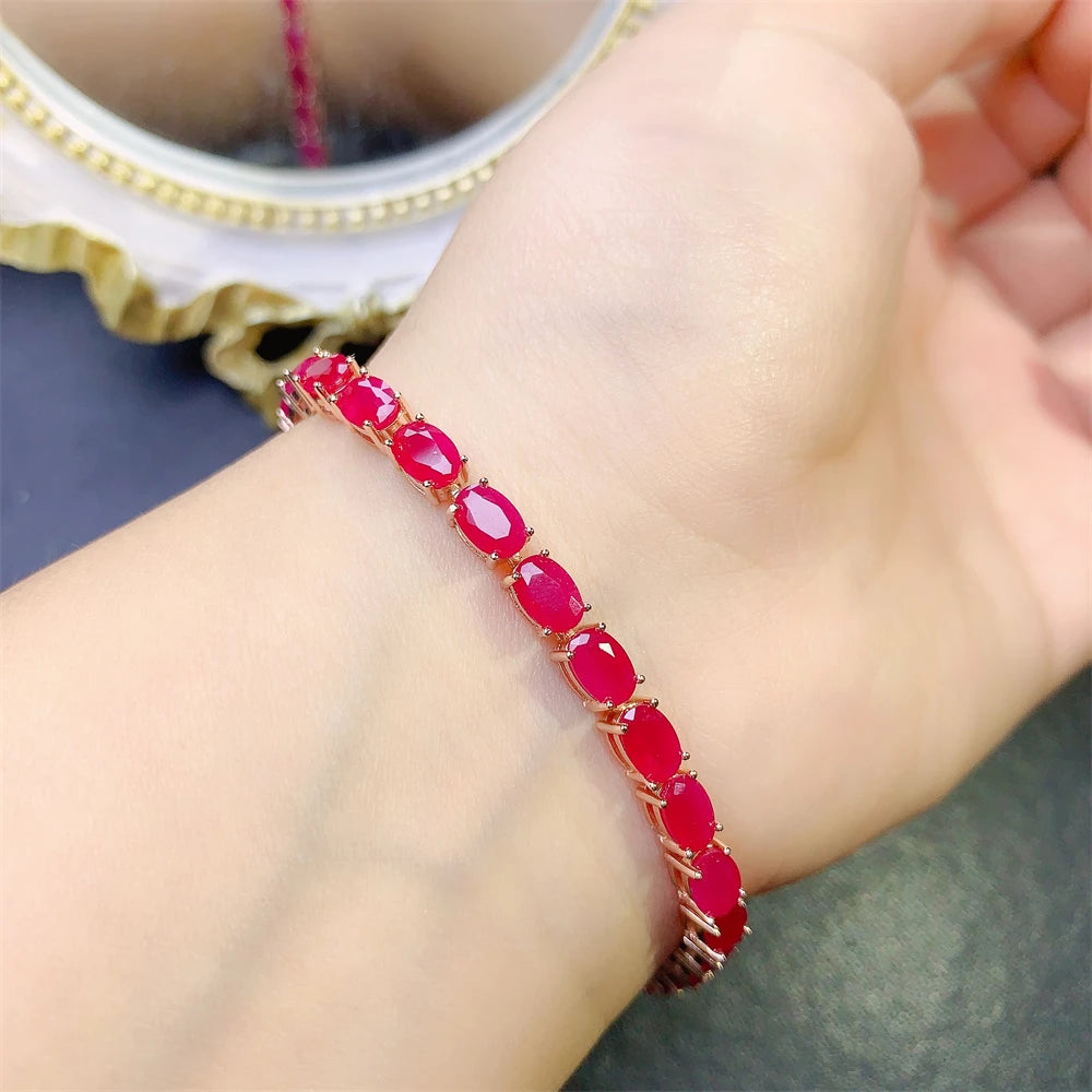 July Birthstone Natural Gem Bracelet Party High Quality Jewelry