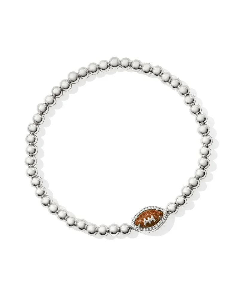 January Birthston Football Bracelet with Stones Unique Fashion Jewelry