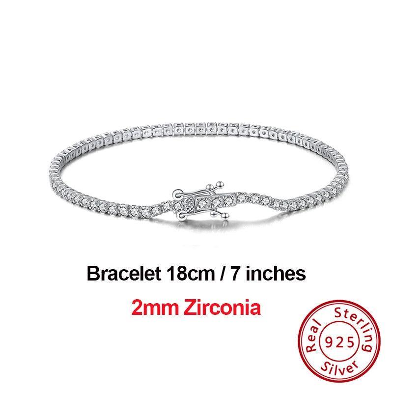 Tennis Bracelets Sterling Silver For Women Cubic Zirconia Bracelet