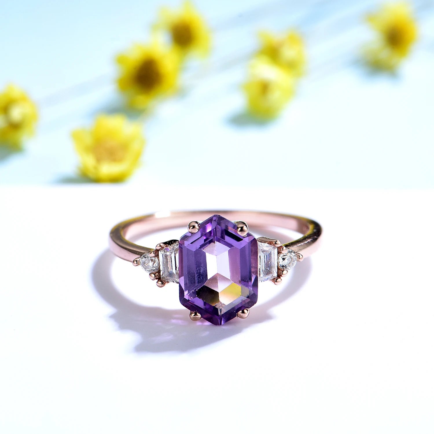 May Birthstone Natural Gemstone Ring Pure Fine Jewelry