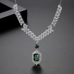 Diamond Necklace Luxury Design For Women Heart Shape Jewelry