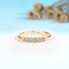 Moissanite rings European Gold Luxury Summer Jewelry