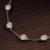 Tennis Bracelet Diamond Wedding Fine Jewelry Sterling Sliver 925