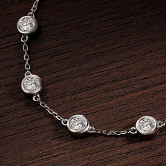 Tennis Bracelet Diamond Wedding Fine Jewelry Sterling Sliver 925