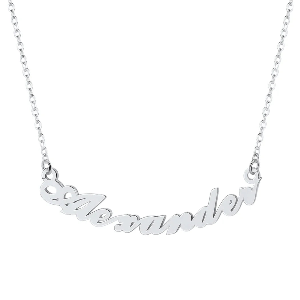 Name Necklace 925 Sterling Silver Type Custom Jewelry for Women