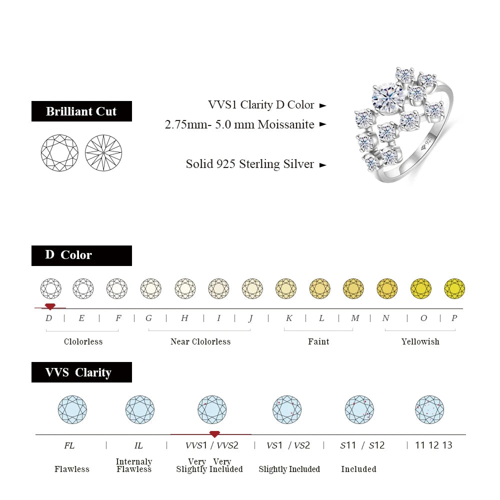 Engagement Rings Excellent Round Shape 18K For Women Fine Jewelry