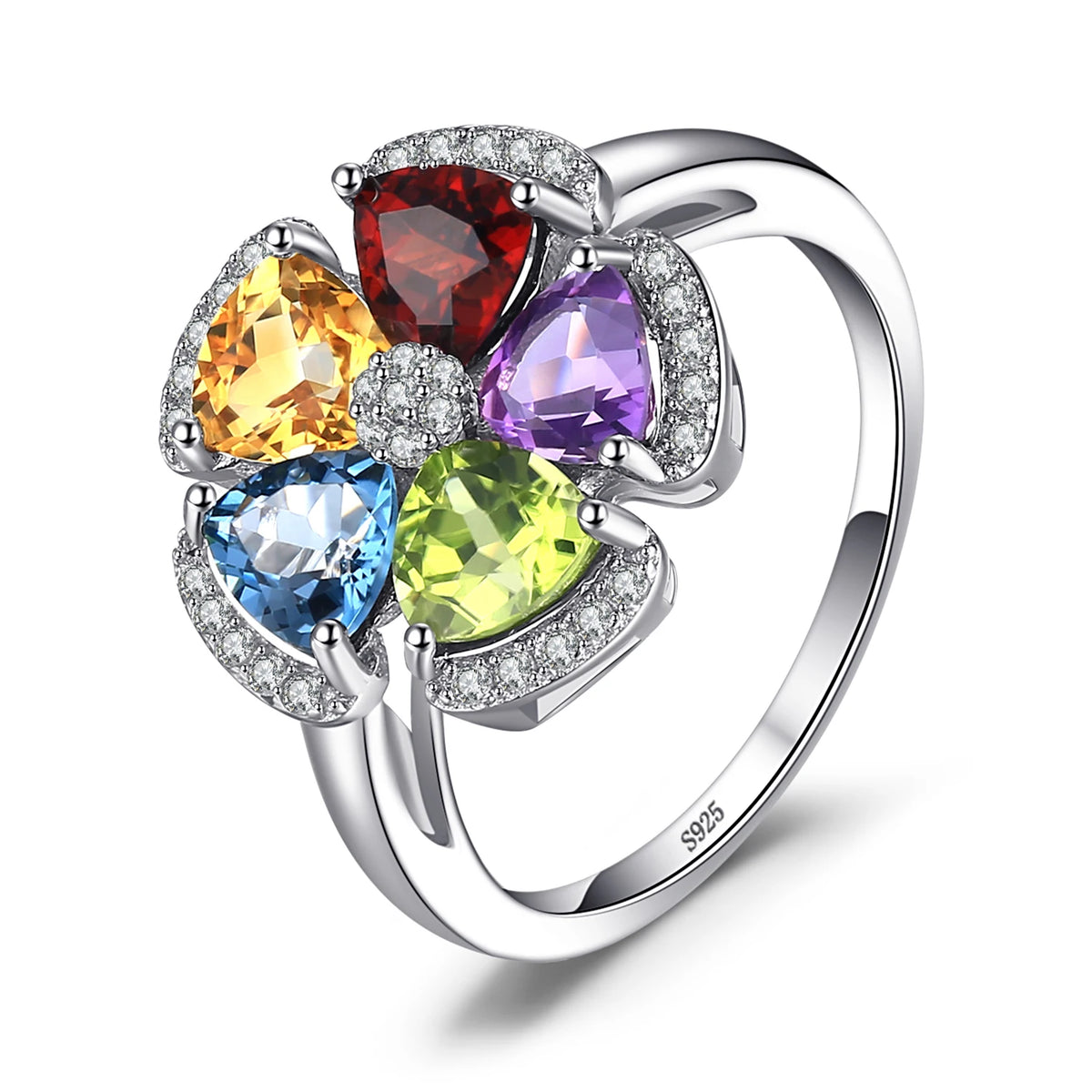 November Birthstone Jewelry Genuine Promise Ring 925 Sterling Silver