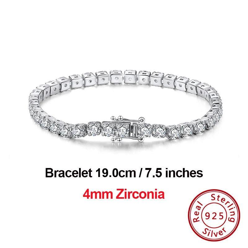 Tennis Bracelets Sterling Silver For Women Cubic Zirconia Bracelet