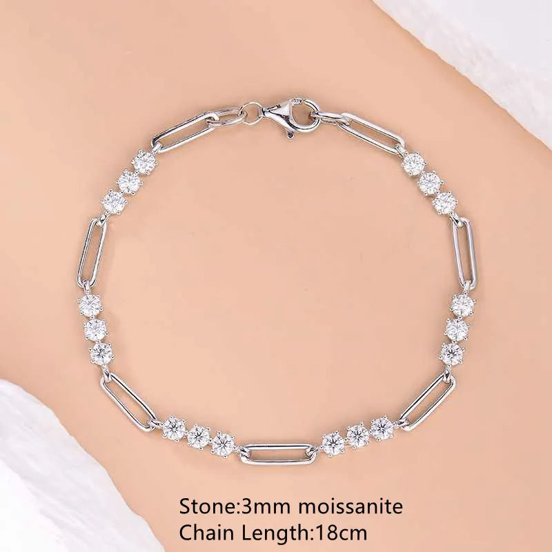 Clover Bracelet Round For Women 925 Silver Fashion Jewelry