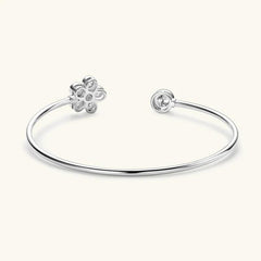 Clover Bracelet Flower Adjustable 925 Sterling Silver Jewelry
