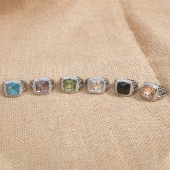 Moissanite rings Vintage Stone Classic Ladies Fashion Jewelry