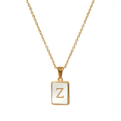 Name Necklace 26 Letters 18k Gold With Pendant Unique Jewelry Luxury