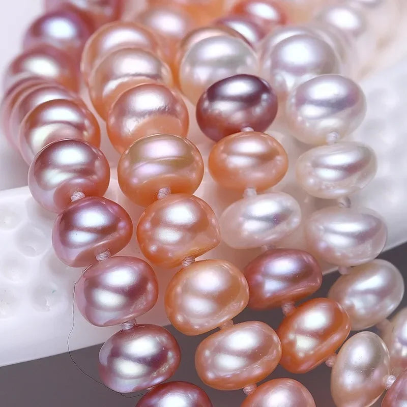 Pearl Necklace White Natural Freshwater Beads Jewelry