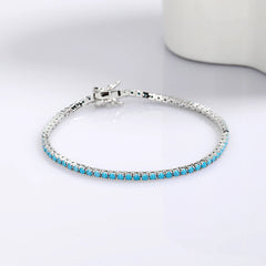 March Birthstone Pure Silver 925 Jewelry Blue Stone