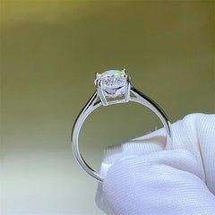 Diamond Rings for Women Oval Cut D Color VVS Sterling Silver S925