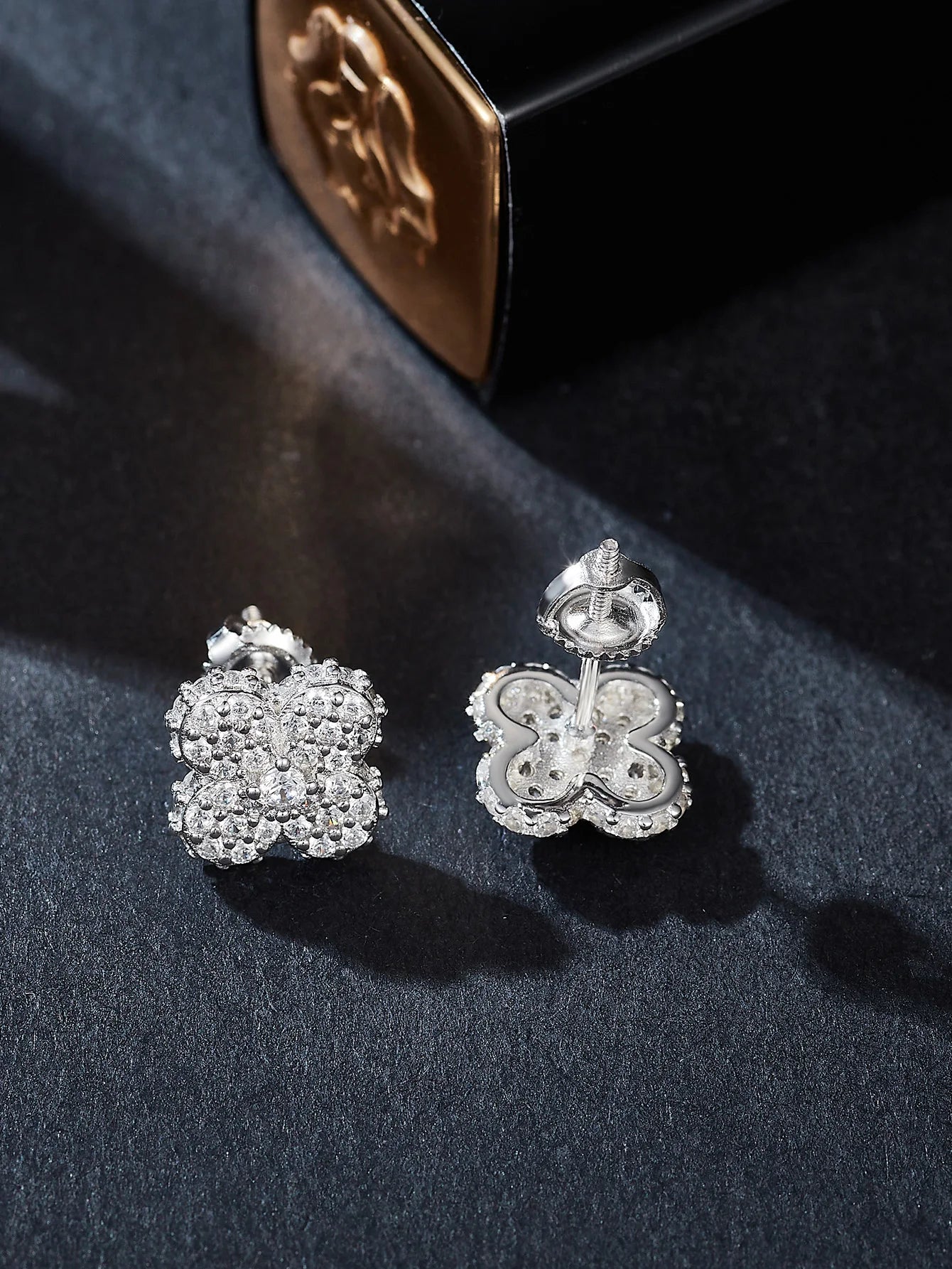 Diamond Earrings Stud Flower High Quality Fashion