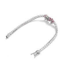 Clover Bracelet Luxury 925 Silver Flower Shape High Party Charm