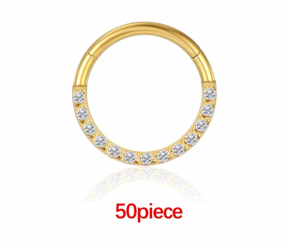 Nose Ring Women's Hoop Luxury Zircon Jewelry